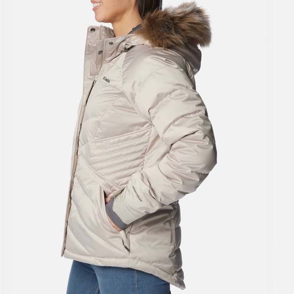 Columbia Down Jacket Plus Size Omni Heat Infinity Lay D lll Fur SnowBoard Ski 1X - Picture 3 of 13